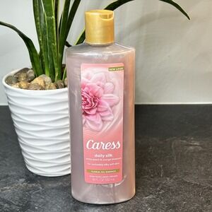 Caress Daily Silk with Floral Oil Essences White Peach & Orange Body‎ Wash 18 oz